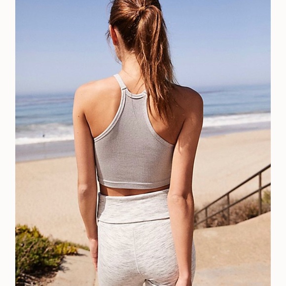 Free People Happiness Runs Crop grey M/L - Picture 2 of 6
